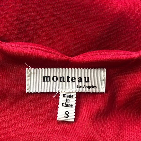 Monteau Scalloped Fit & Flare Dress - Picture 4 of 4